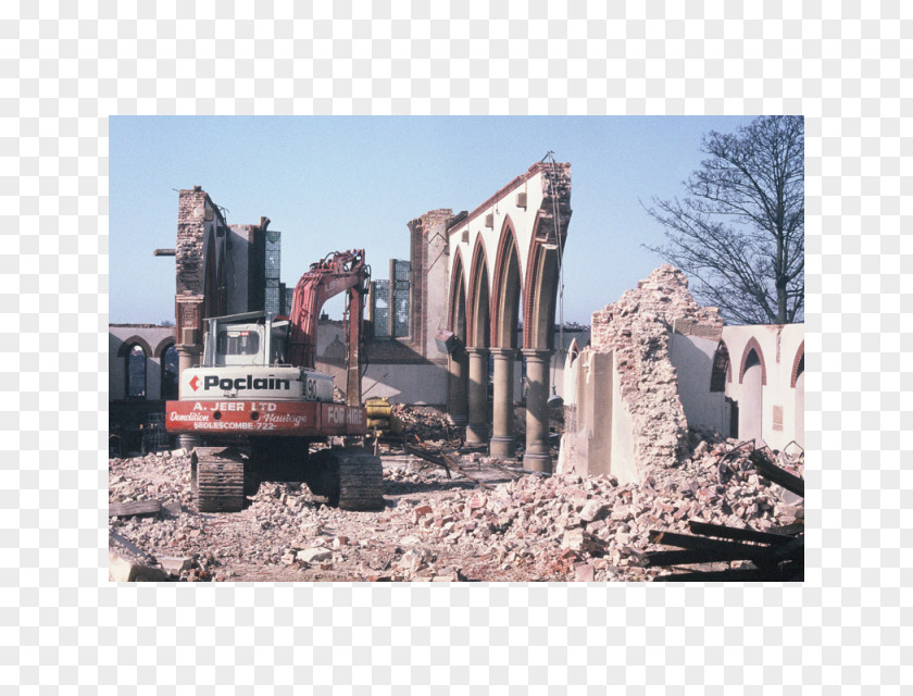 Demolition Architectural Engineering Hove Church Heavy Machinery PNG