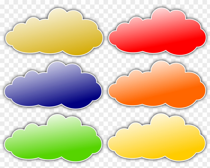 Storm Cloud Color Clip Art PNG