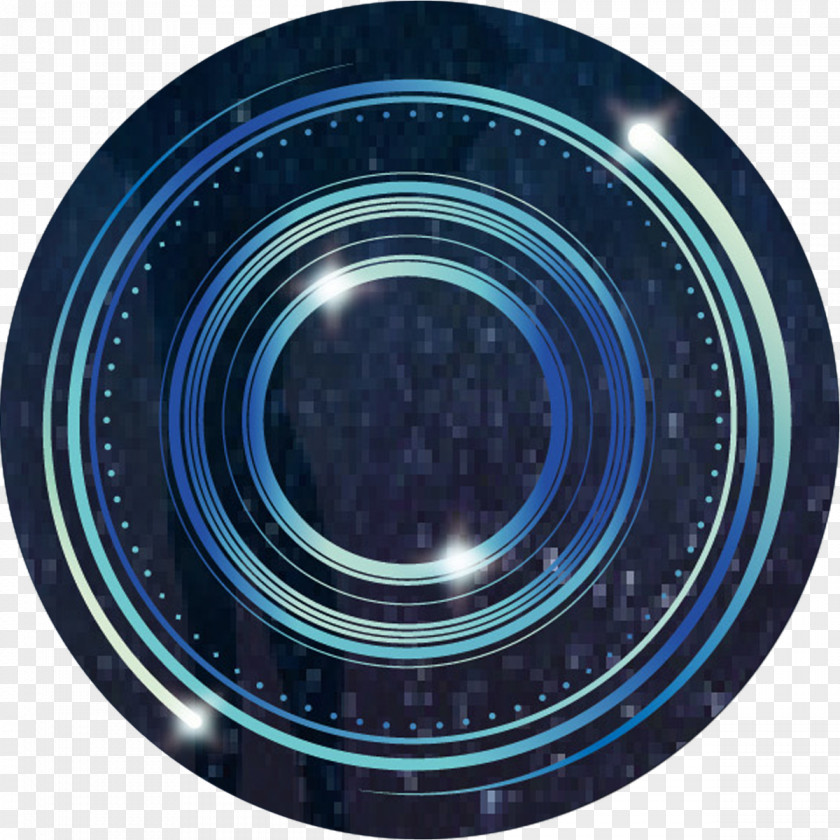 Bae Icon Camera Lens Hubcap Alloy Wheel Cobalt Blue PNG