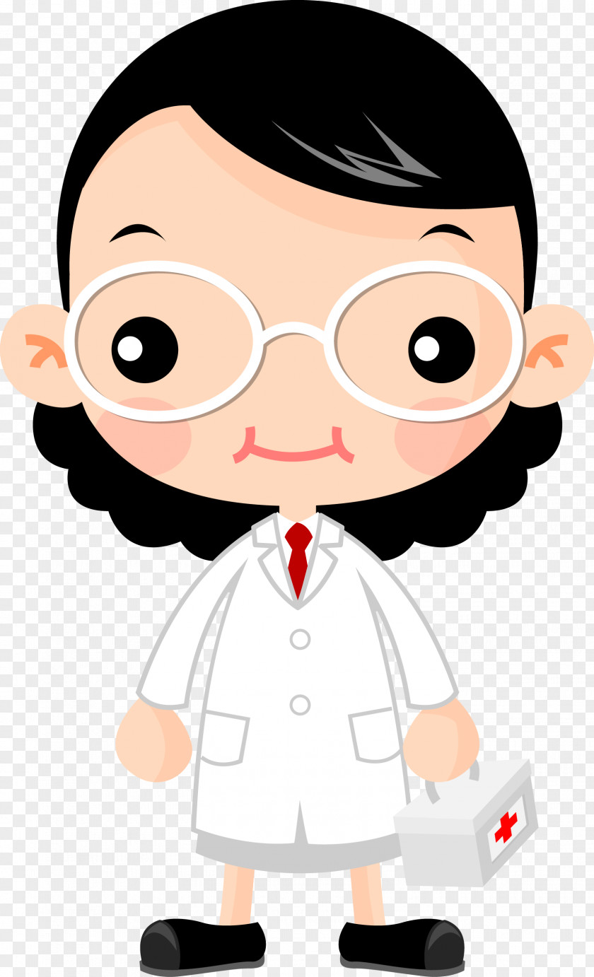 Cartoon Female Doctor Material Physician PNG