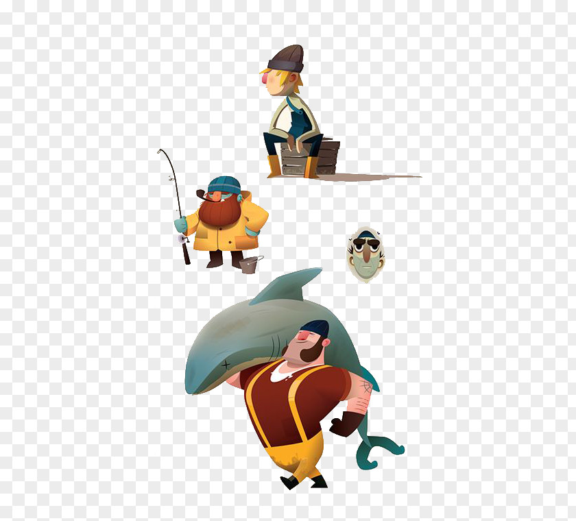 Fishing Carry Fish Model Sheet Behance Illustration PNG