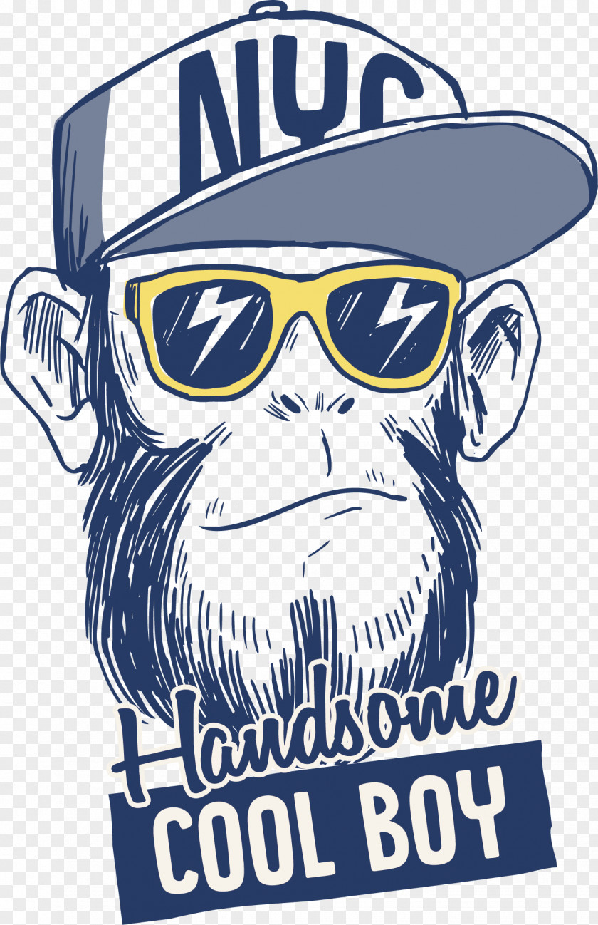 Lovely Sketch Gorilla T-shirt Logo Monkey PNG