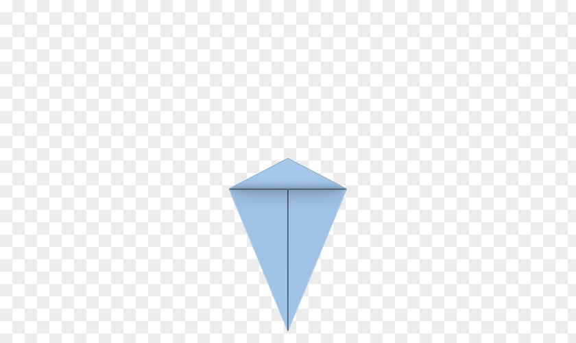 Origami Crane Cobalt Blue Triangle PNG