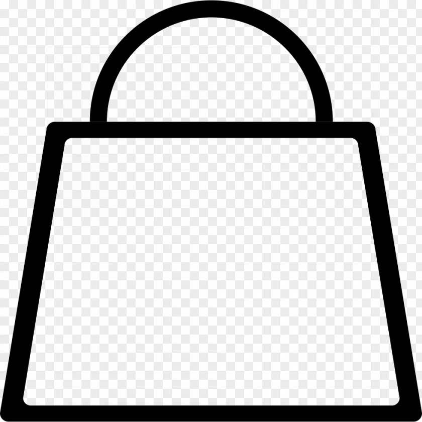 Shopping Bag Outline Symbol PNG