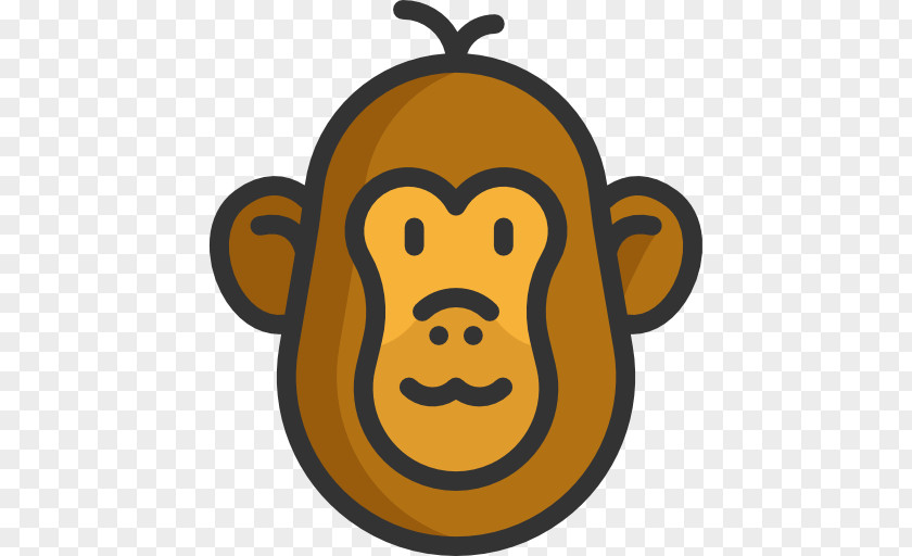 Smiley Primate Monkey Clip Art PNG