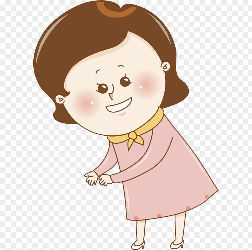 A Mother Who Bends And Smiles Download Smile Clip Art PNG