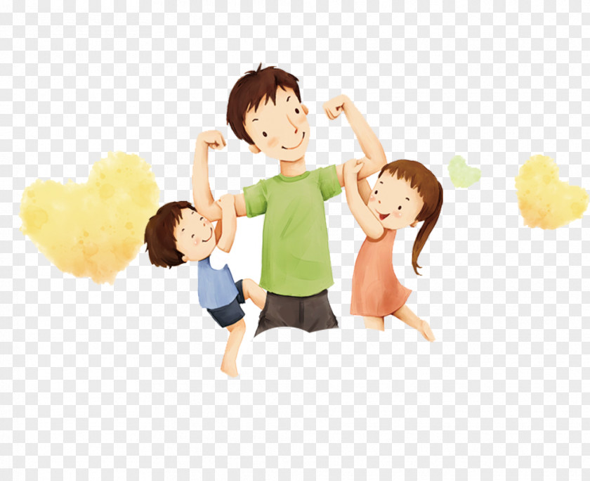 Father's Day Cartoon Characters Fathers Love Daughter Mother PNG