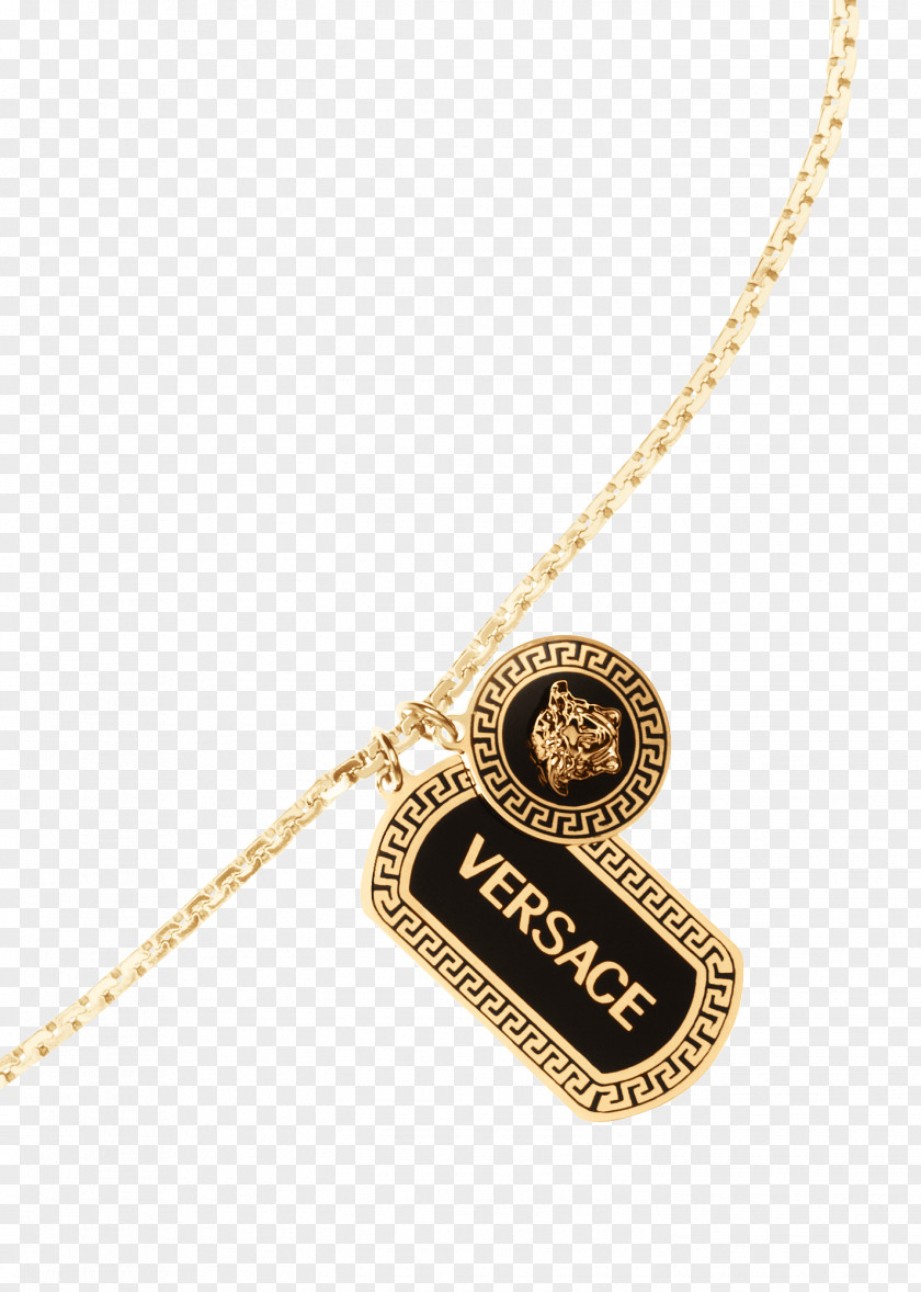 Necklace Locket Versace Men Chain PNG