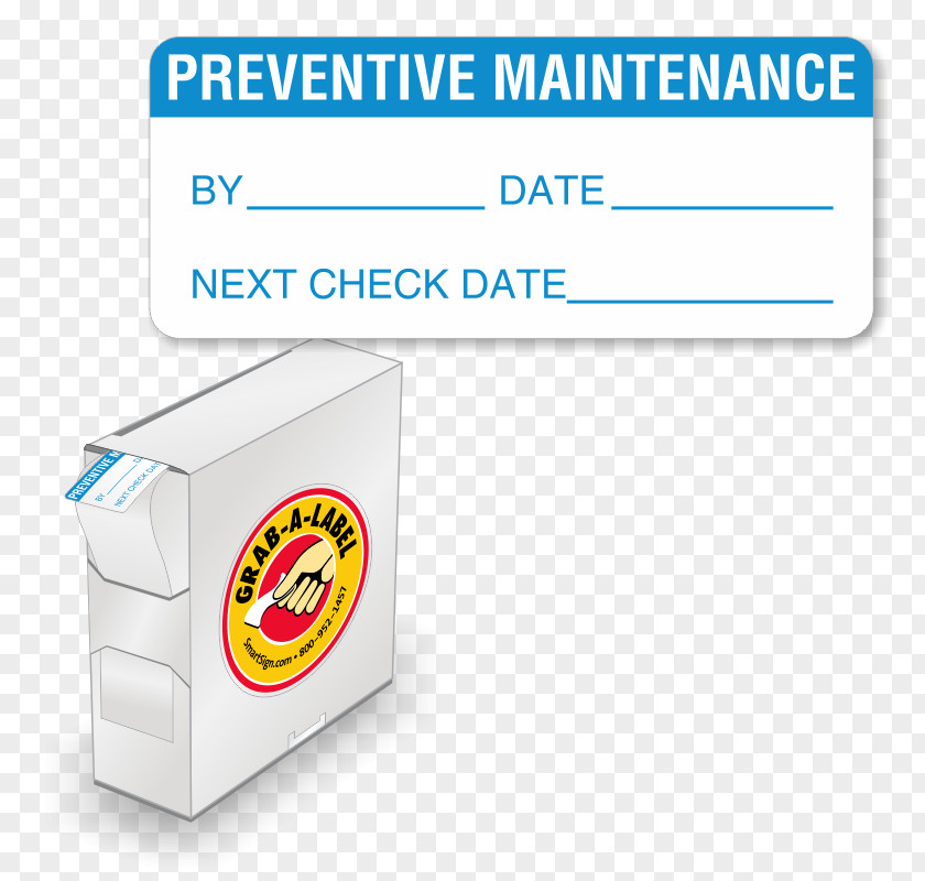 Preventive Maintenance Paper Label Brand Hazard Symbol PNG