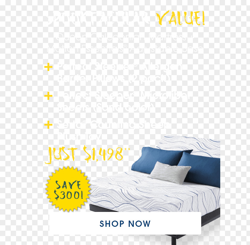 Serta Promotion Bed Frame Mattress Sheets Memory Foam PNG
