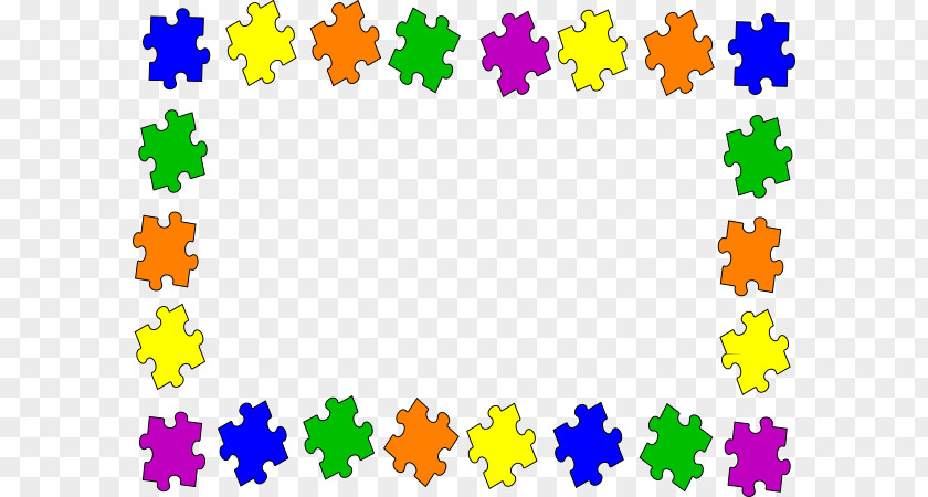 Puzzle Border Cliparts Autism Clip Art PNG