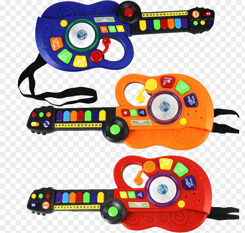Children Guitar Toy Electric Musical Instrument PNG