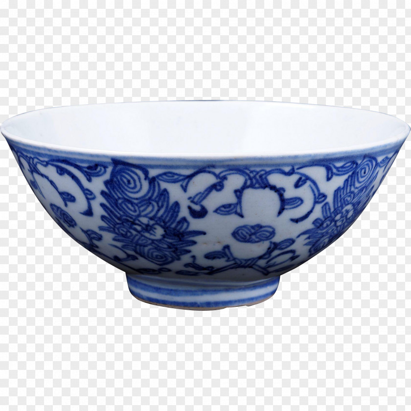 Chinese Painting Blue And White Pottery Porcelain Ceramics Bowl PNG