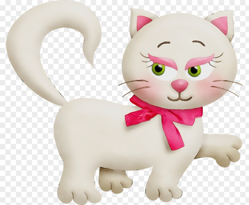 Toy Animal Figure Whiskers Kitten Cat Figurine Cartoon PNG