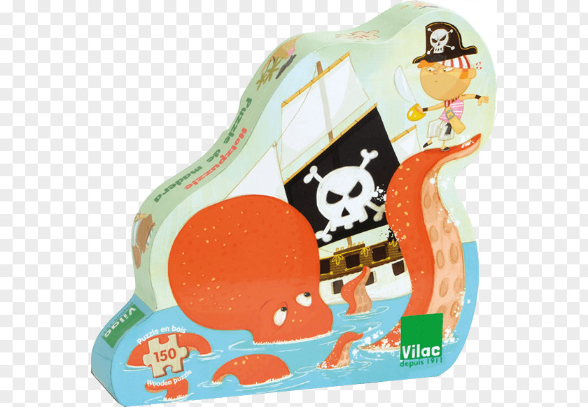 Toy Jigsaw Puzzles Vilac 40 X 30.5 Cm Pirate Wood Puzzle (150-Piece) Pirates PNG