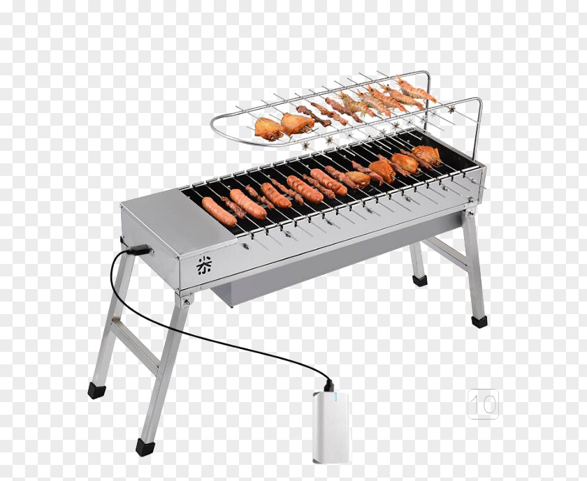 Travel Charcoal Grill Oven Barbecue Steak Grilling Smoking PNG