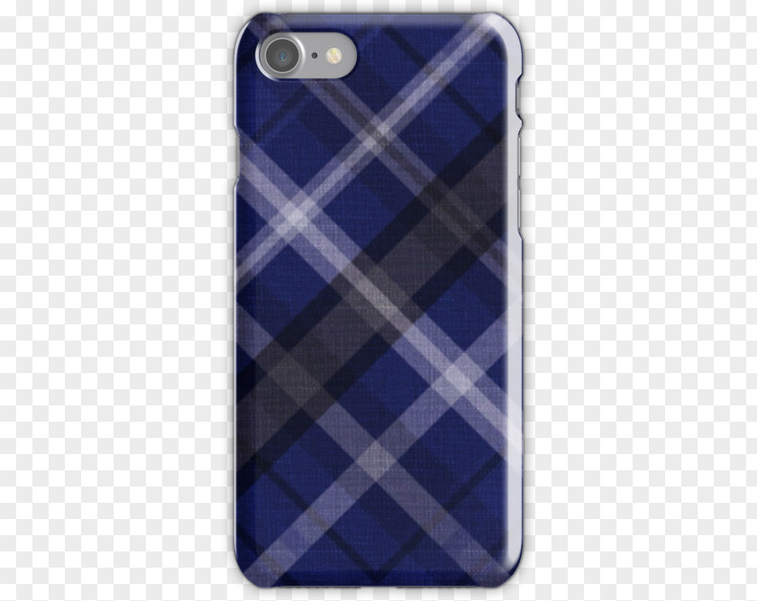 Blue Plaid Tartan Cobalt Rectangle Mobile Phone Accessories PNG