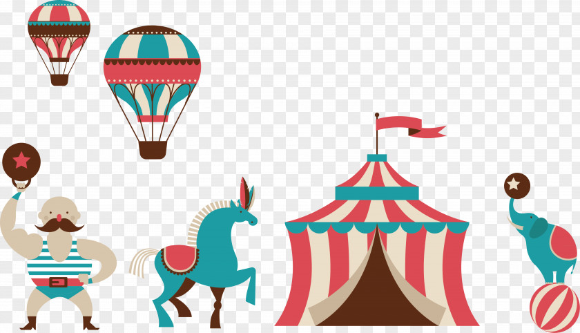 Circus Traveling Carnival Illustration PNG