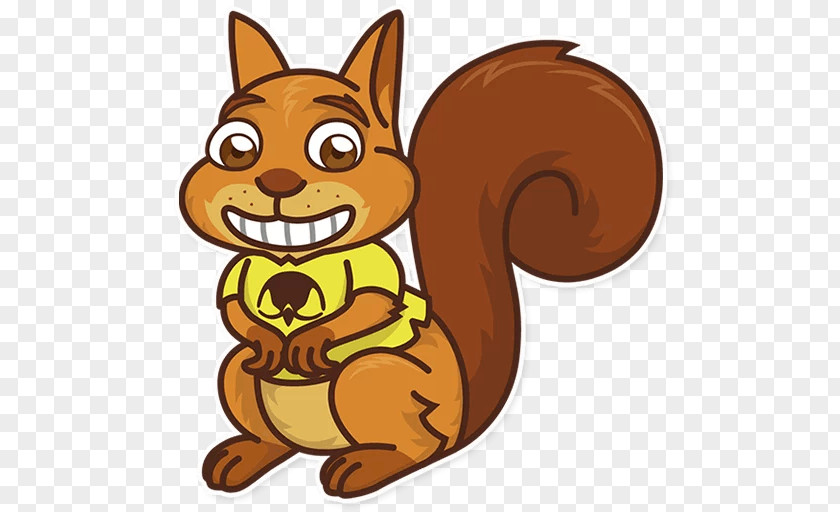 Squirrel Sticker Наклейка Telegram Chipmunk Clip Art PNG