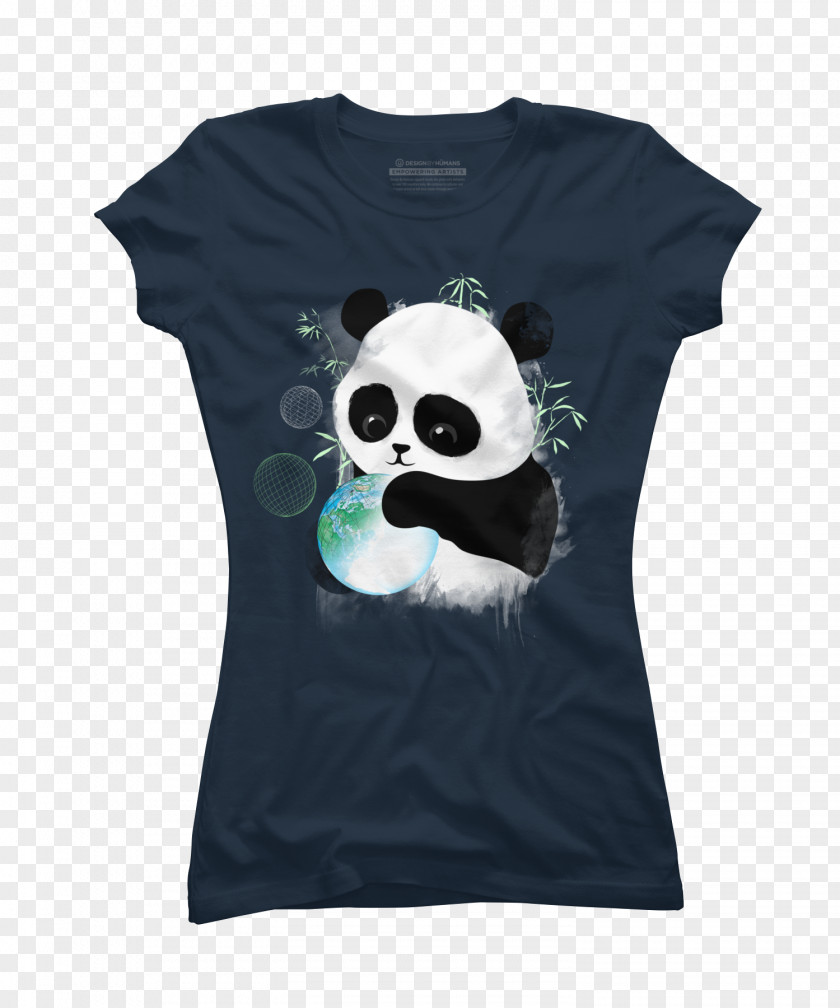 Creative T-shirt Design Giant Panda Red Polar Bear PNG