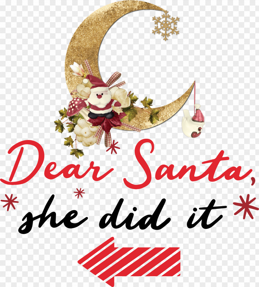 Dear Santa Claus Christmas PNG