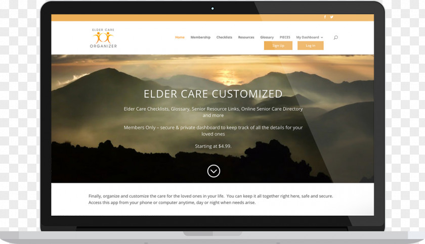 Elderly Care Multimedia Brand PNG