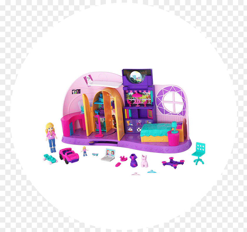 Polly Pocket Playset Mattel Toy Doll PNG