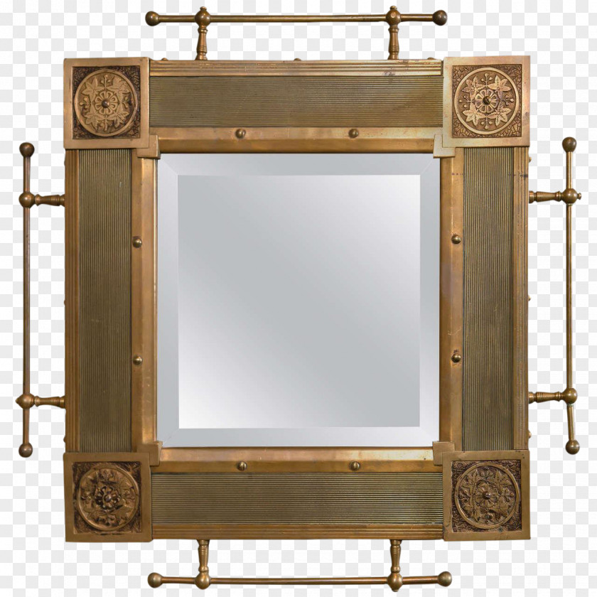 Mirror Bronze Glass Furniture PNG