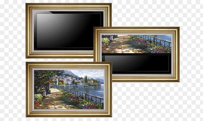 Tv Wall Picture Frames Flat Panel Display Television Home Theater Systems Projection Screens PNG