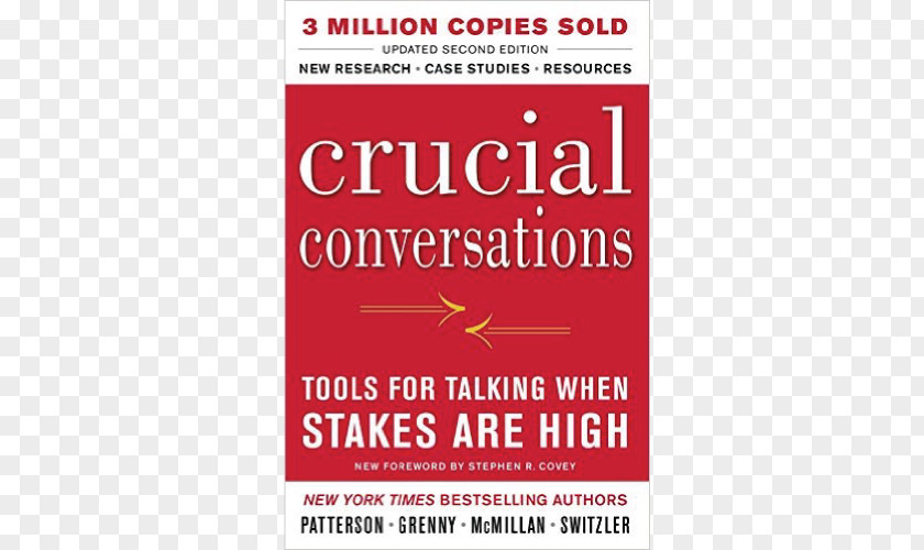 Book Crucial Conversations: Tools For Talking When Stakes Are High Confrontations Author Difficult Conversations PNG