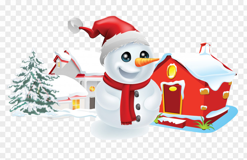 Christmas Snowman Material PNG