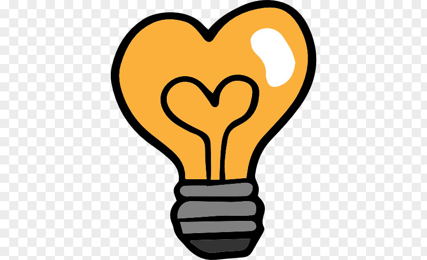 Light Incandescent Bulb Heart Electricity Clip Art PNG