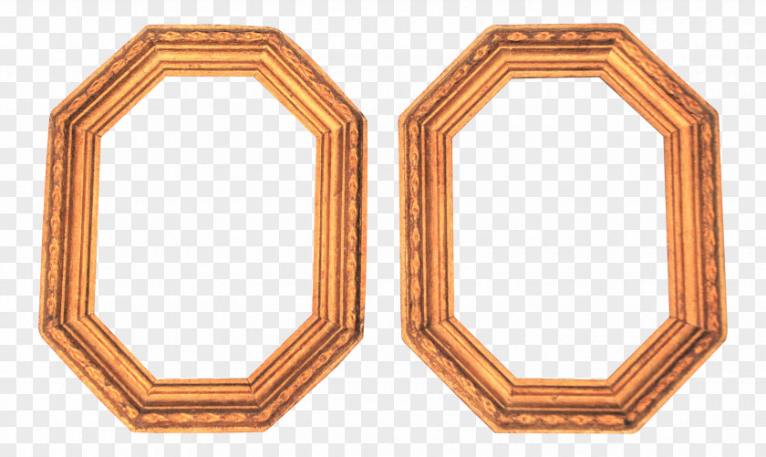 Octagon Picture Frames Furniture Gilding Gold Leaf Chairish PNG