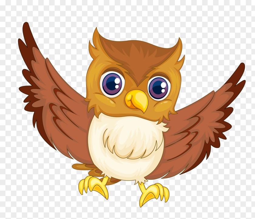 Owl With Outstretched Wings Bird Royalty-free Clip Art PNG