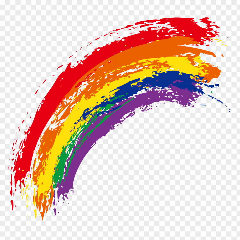 Rainbow Watercolor Painting Royalty-free PNG