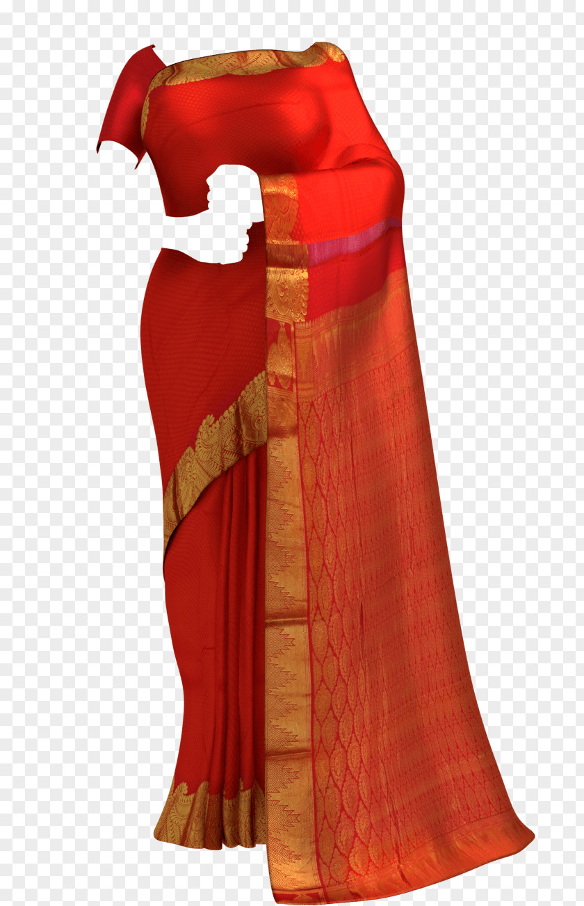 Arnis Frame Zari Uppada Silk Sari Blouse PNG