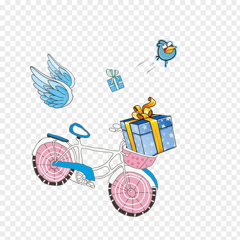 Cartoon Bicycle Drawing Clip Art PNG