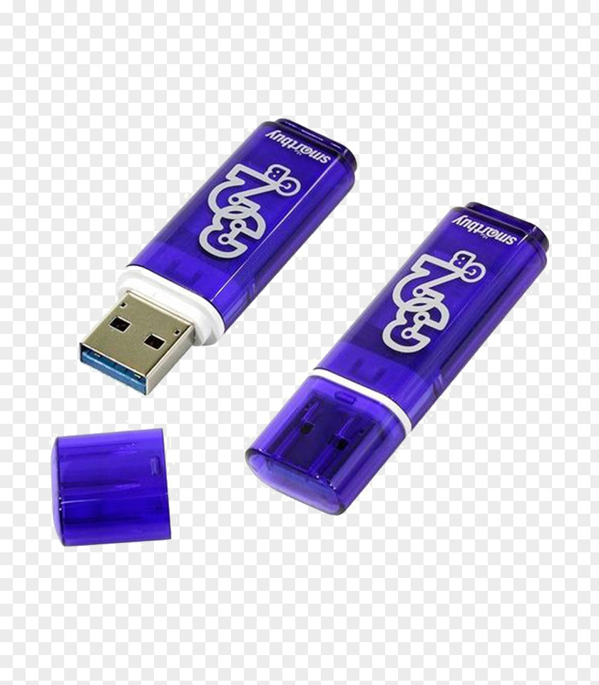 Technology USB Flash Drives Computer Hardware Data Storage Cobalt Blue PNG