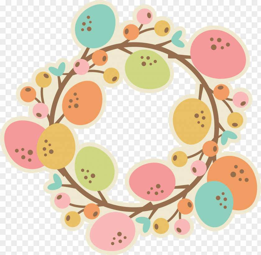 Wreaths Clipart Easter Bunny Wreath Egg Clip Art PNG