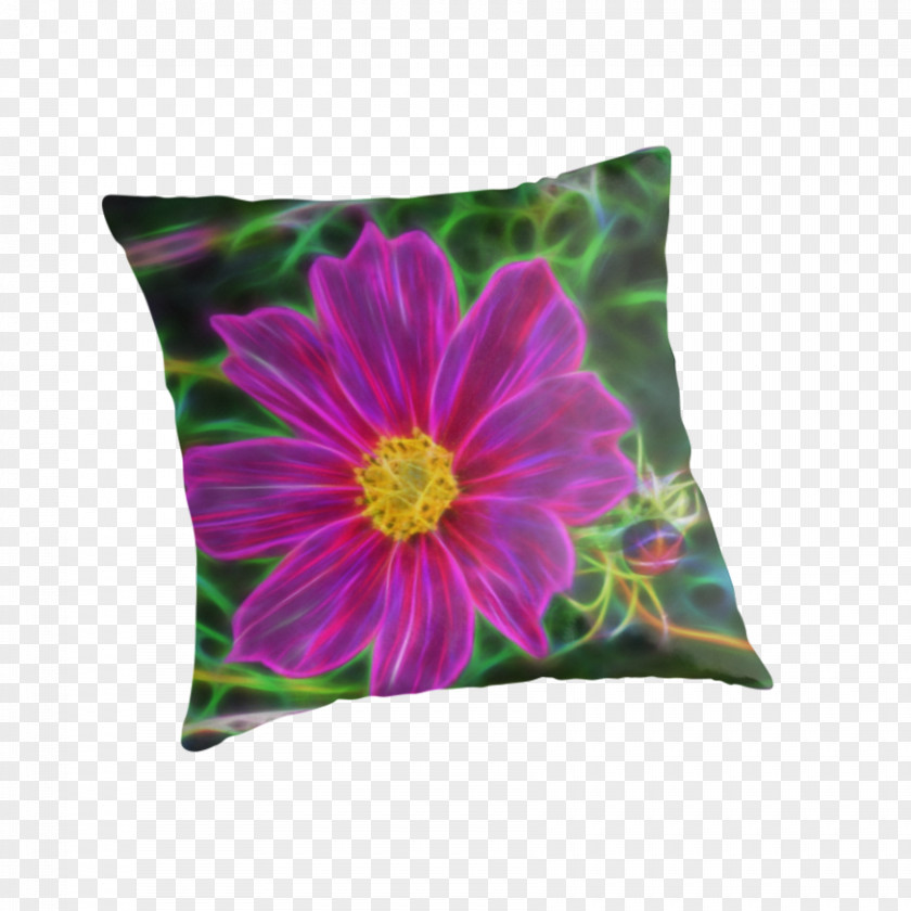 1970s Flower Cushion Throw Pillows PNG