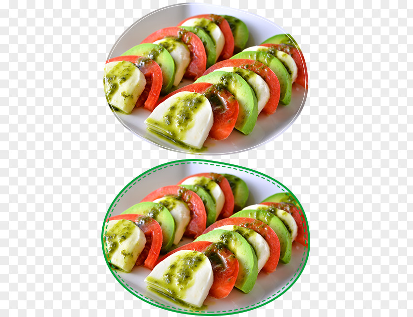 Italian Basil Caprese Salad Hors D'oeuvre Recipe Vegetarian Cuisine Kewpe Italiante Sauce PNG
