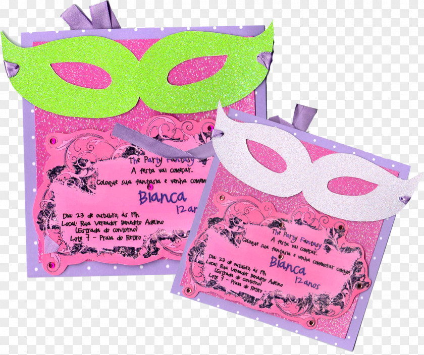 Party Convite Disguise Carnival Birthday PNG