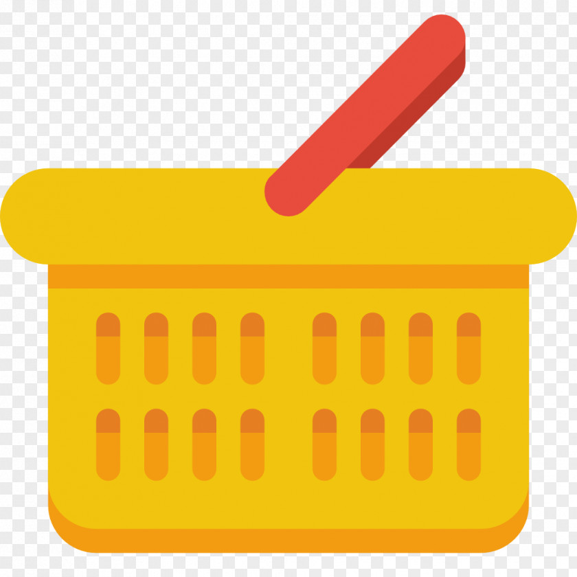 Basket Material Yellow Line PNG