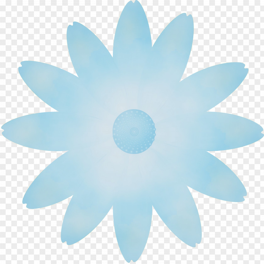 Blue White Aqua Turquoise Petal PNG