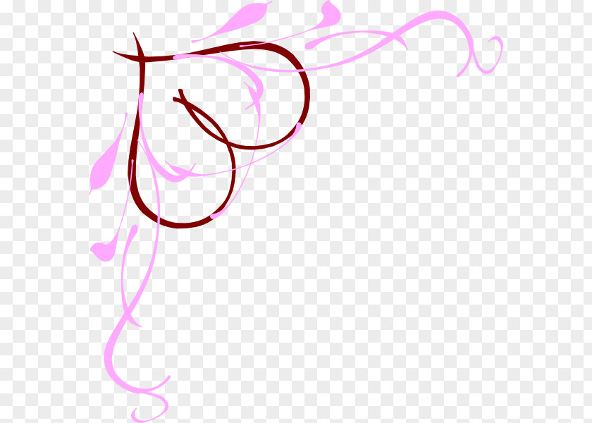 Pink Vine Clip Art PNG