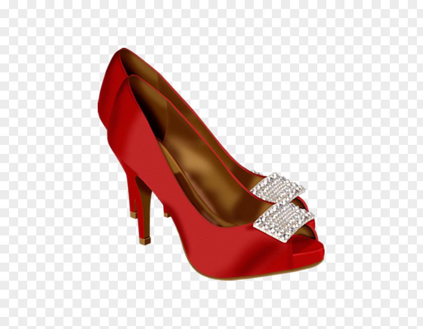 Red High Heels High-heeled Footwear Court Shoe PNG