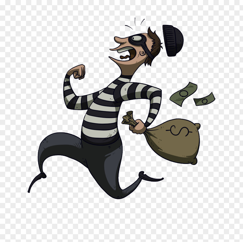 Thief Theft Robbery Cartoon PNG