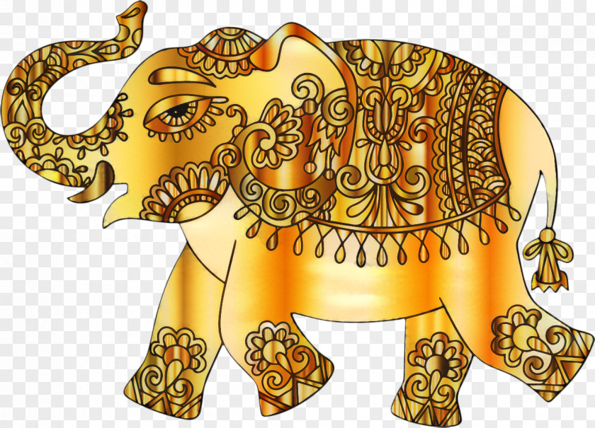 Wildlife Indian Elephant Ganesha Cartoon PNG