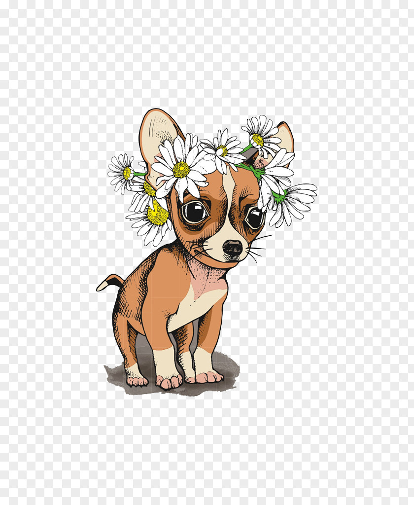 Brown Deer Chihuahua Puppy Euclidean Vector PNG