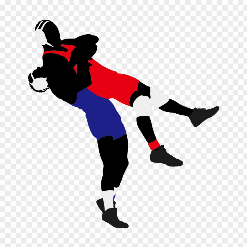 Wrestling People Silhouette Lucha Libre Illustration PNG